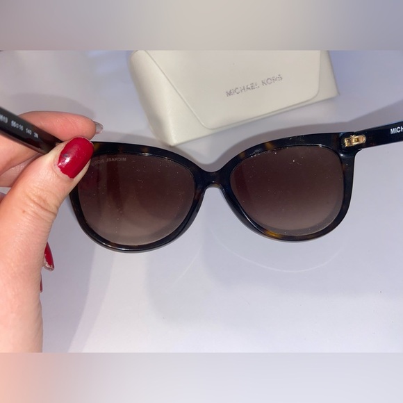 Michael Kors Jan MK2045 55mm Dark Tortoise Brown Gradient Sunglasses w/ Case - Picture 5 of 11